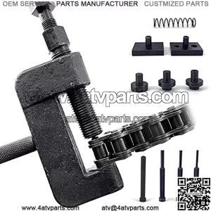 13pcs Chain Breaker Set, Chain Cutter and Riveter Tool Kit for Motorcycle, Bike, ATV
