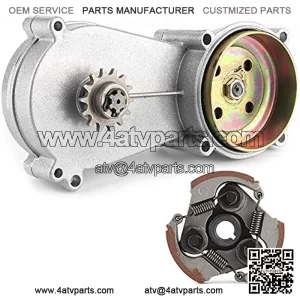 T8F 14T Tooth Double Chain Clutch Drum Gear Box T8F 14 Tooth Sprocket Transmission Gearbox For 43cc 47cc 49cc Mini Moto Dirt Bike Mini Quad ATV Pocket Rocket T8F Chain