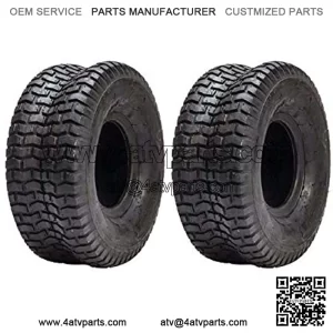 Pair of 2 15x6.00-6 15x6.00x6 Compatible with Turf Tires 2 Ply Lawn Mower Tractor