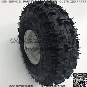 4.10x3.50-4 2 Ply Gray Snow Hog Wheel 3/4" Hub
