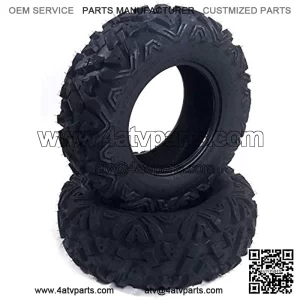 TRIBLE SIX 25x8-12 ATV UTV Tires 25x8-12 6PR Tubeless 2-Pc Set