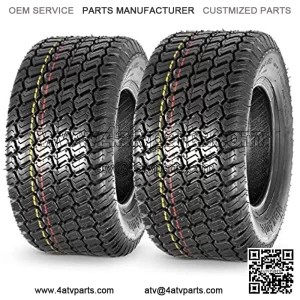 16x7.50-8 16x7.5x8 Turf Saver Lawn Mower Tire 4PLY, Set of 2