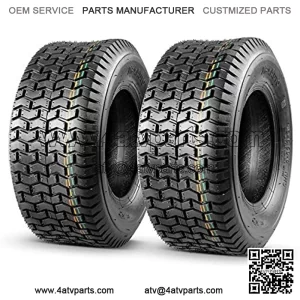 2 Pcs 16x6.50-8 Turf Tires for Lawn Tractor Lawn Mower Riding 4Ply Tubeless
