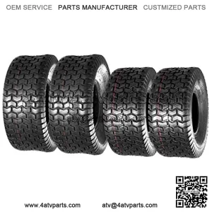 Lawn Mower Turf Tires 15x6-6 Front & 20x8-8 Rear 4PR(2 Front Tires+2 Rear Tires)