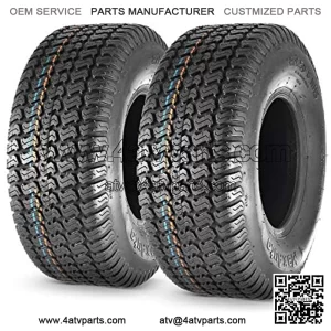 18X6.50-8 18x6.5x8 Turf Saver Lawn Mower Tire 4PR, Set of 2