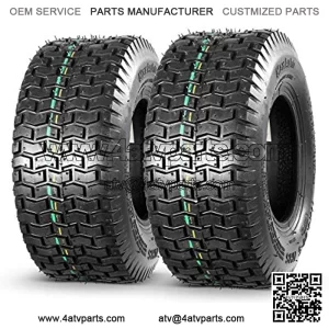 2 Pcs 11x4X5 11x4.00-5 Turf Tire for Lawn & Garden Mower, P512 LRA
