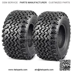 2 Pcs All Trail Tire 22x11.00-10 Lawn Mower Golf Cart Tire for Hilly Terrian 6Ply
