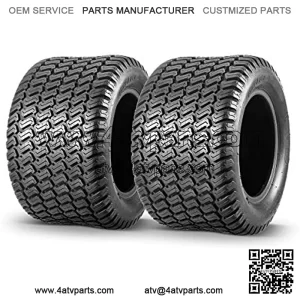 2Pcs Lawn & Garden Turf Tire 18x10.50-10 18x10.50x10 Tubeless 4 Ply P332