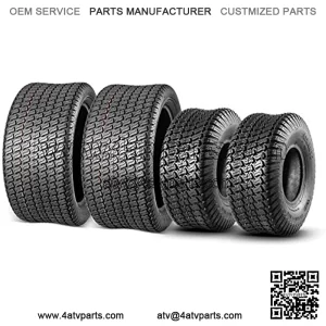 15x6-6 Front & 20x8-8 Rear Lawn Mower Turf Tires 4PR(2 Front Tires+2 Rear Tires)