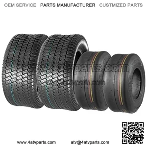 Lawn Mower Turf Tires 13x5-6 Front & 23X9.50-12 Rear 4PR(2 Front tires+2 Rear Tires)