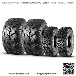 Set of 4 15X5-6 Front Tires & 20X9.50-8 Rear Lawn Mower Turf ATV Tires