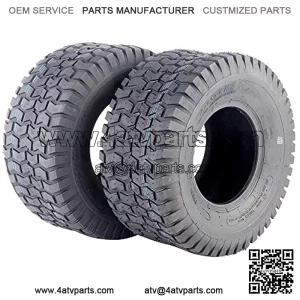 Set of Two 18x8.50-8 4 Ply Golf Cart Turf Tire for Lawn & Garden Mower 18x8.5x8