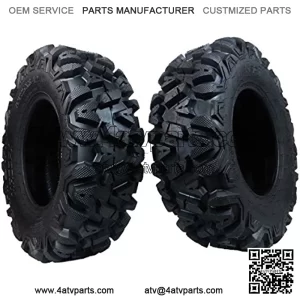 2 New 25x8-12 KT TIRE SET ATV TIRES 6 PLY 25" 25x8x12