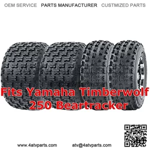 22x7-10 & 22x10-10 Full Set Yamaha Timberwolf 250 Beartracker Sport ATV Tires