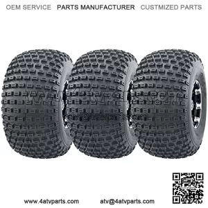 3 New 3 Wheeler ATV Tires 22X11-8 4PR P322 Dimple - 10026
