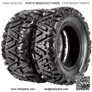 ATV Tires 27x9x14 27x9-14 Trail & Mud 6 PR UTV Off-Road Tire All-terrain, 6 PR, Set of 2