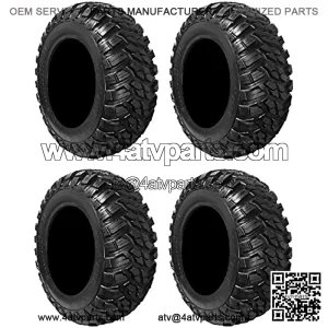 Full set of Kanati Mongrel (10ply) DOT 27x9-12 and 27x11-12 ATV Tires