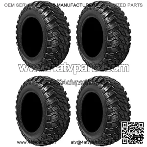 Full set of Kanati Mongrel (10ply) DOT ATV Tires [30x10-14] (4)