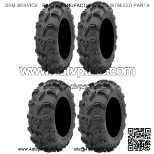 Full set of Mud Lite XL 25x8-12 and 25x10-12 ATV Tires (4)