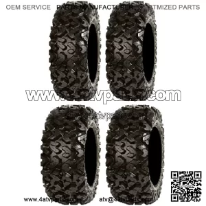 Full set of Sedona Rip Saw 25x8-12 and 25x10-12 ATV Tires (4)