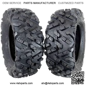 2 Set ATV Tires 27X9-14 Front Tires Durable Dual Compound 6 Ply AT27914x2