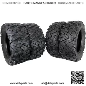 4 Set Dual Compound 27x11-14 Rear 27x9-14 Front ATV Tires 6 Ply