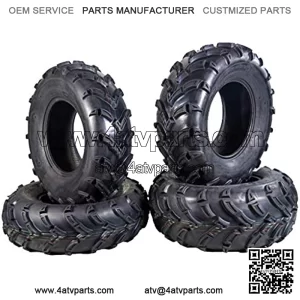 MK 4 Set ATV Tires 25x8-12 Fronts 25x10-12 Rears 6 Ply 1/2" Tread Depth