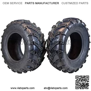 MK251012 ATV 25x10-12 Tires 2 Set Rear 6Ply 1/2" Tread Depth 25x10x12