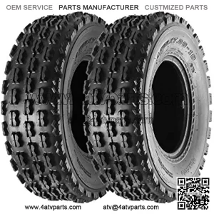 22x7-10 22-7-10 Front ATV Tires Quad Sport ATV UTV Tires 22x7x10 4-Ply Mud Sand Snow and Rock Tires Tubeless Sport Tires, Set of 2