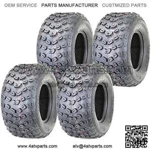 Set 4 Sport ATV Tires 22x11-10 6PR for 88-00 Kawasaki Mule 1000 2010 2500 2510