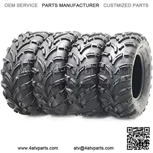 Set 4 ATV Tires 25x10-12 & 25x11-12 for 05-09 Polaris Ranger 2X4/4X4/XP