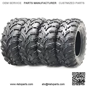 Set 4 ATV tires 25x8-12 & 25x11-12 for 12-13 Polaris Ranger 500 EFI