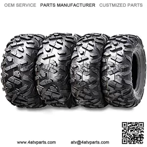Set 4 ATV/UTV Tires 25x8-12 Front & 25x10-12 Rear /6PR Bighorn Style 10375/10376