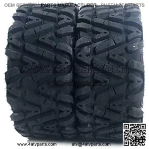 Set of 2 A-line tread AT 27x11-12 27x11x12 ATV UTV Tires All-Terrain 6 Ply Tubeless