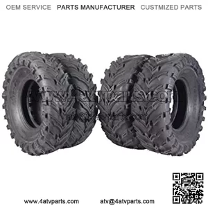 Set of 4 New ATV/UTV Tires 2 of 25x8-12 Front and 2 of 25x10-12 Rear /6PR P377