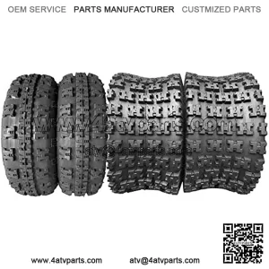 Set of 4 21x7-10 Front & 20x11-9 Rear ATV UTV Sport Tires 4PR All Terrain Vehicle Tires Tubeless