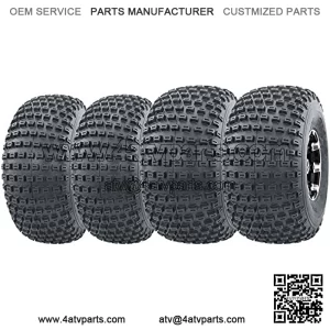 Set of 4 UTV ATV tires 20x7-8 20x7x8 Front & 22x11-8 22x11x8 Rear 4PR