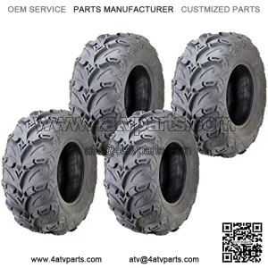 Set of 4 Radial ATV UTV Tires 26x10R12 26x10-12 6PR Mud Sling
