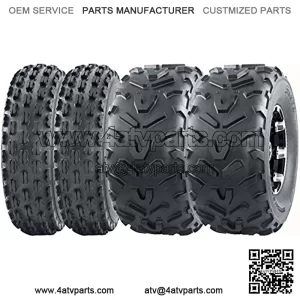 Set of 4 Sport ATV Tires 21x7-10 21x7x10 Front 22x11-10 22x11x10 Rear