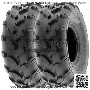 18x7-8 18x7x8 ATV UTV Tires 6 PR Tubeless A003 [Set of 2]
