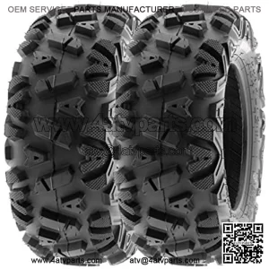 25x10-12 25x10x12 ATV UTV Tires 6 PR Tubeless A033 POWER I [Set of 2]