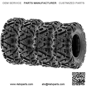 Power.I ATV/UTV all-terrain Tires 25x8-12 Front & 25x10-12 Rear, Set of 4, 6 PR Tubeless A033