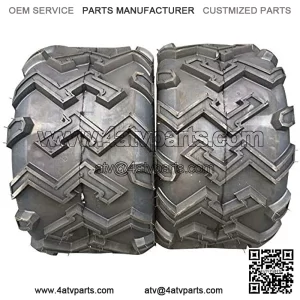 set of 2 22x11-10 ATV UTV All-Terrain Tires 22x11x10 Tubeless 22/11-10 Sports Tires LRB