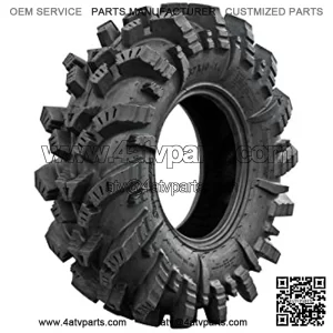 Intimidator UTV / ATV Mud Tire for RZR, X3, General, Maverick, Ranger, Rock & All Terrain UTV Mud Tire | 30x10-14 | 2" Tread Depth | 6 Ply Ratings