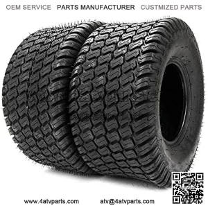 Two New 18x9.50-8 Lawn Mower Golf Cart Turf Tires 4PR PSI 14 Tubeless