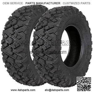 All Terrain ATV Tires, Front 25x8-12, 6PR, 205/80-12, 25" 25x8x12 UTV Tire, Set Of 2