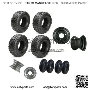 145/70-6 Go kart Tire Tube 145x70-6 Wheel Rim 6" Wheels ATV Quad Front Rear