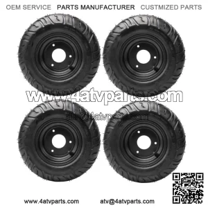 4pcs 6" Wheels 13x5.00-6 Tire on Rim 13x5-6 Tires Go kart ATV Drift Trike Mower