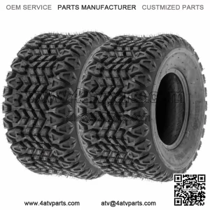 Set of 2, 22x11-10 22x11x10 22-11-10 4PR ATV Golf Cart All Trail Turf Tires