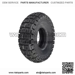 10"x3" (3.00-4, 260x85) Scooter, ATV, & Go Kart Tire with Q113 Knobby Tread